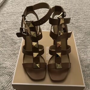 Brown Michael Kors wedge/heel only worn once